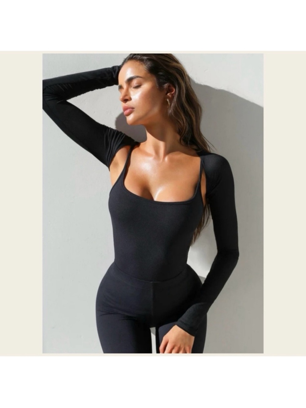 JOAH BROWN SHRUG BLACK OS